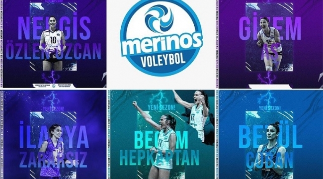 Merinos Voleybol'da beş imza birden!..