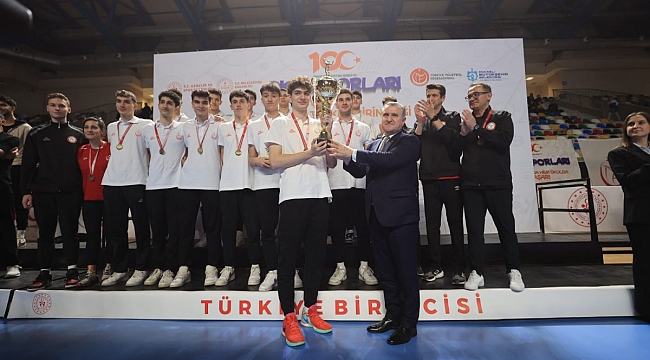 TVF Spor Lisesi Erkeklerde Üst Üste 2. Kez Türkiye Şampiyonu
