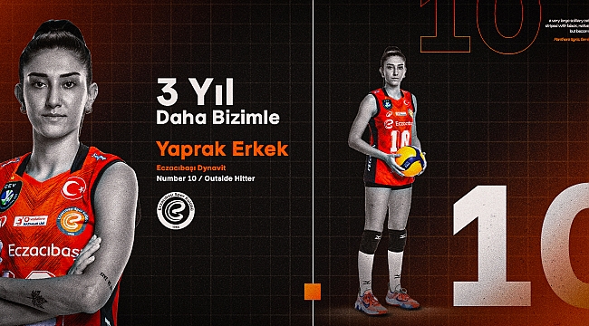 Milli Smaçör Yaprak Erkek, 3 Yıl Daha Eczacıbaşı'nda!