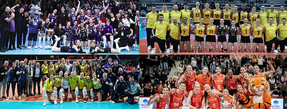 Avrupa Voleybolunda Tarihi Gurur: Şampiyonlar Ligi Çeyrek Finalinde 4 Türk Takımı!