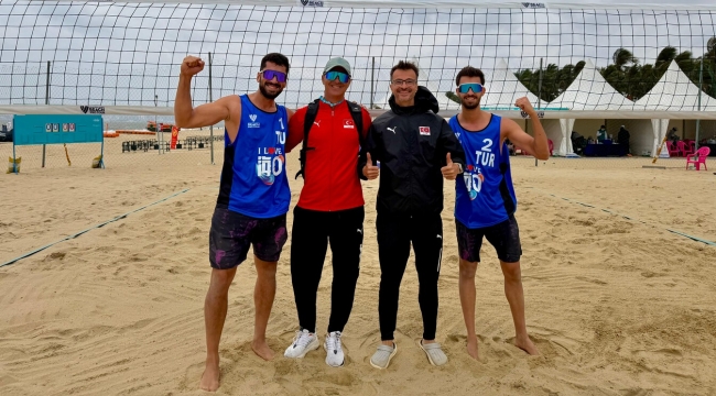Yusuf Özdemir ve Batuhan Kuru, Beach Pro Tour Haikou Etabı'nda Çeyrek Finalde 