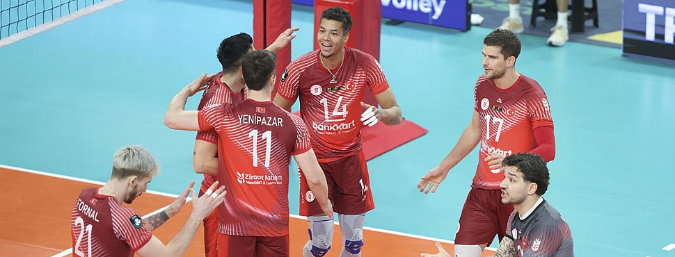 Ziraat Bankkart Şampiyonlar Ligi’nde Asseco Resovia Rzeszow’u 3-0 Mağlup Etti