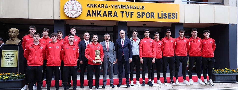 Millî Eğitim Bakanı Yusuf Tekin, Şampiyon TVF Spor Lisesi’ni Ziyaret Etti