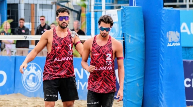 Yusuf Özdemir ve Batuhan Kuru, VW Beach Pro Tour Futures Alanya Etabı'nda Çeyrek Finalde